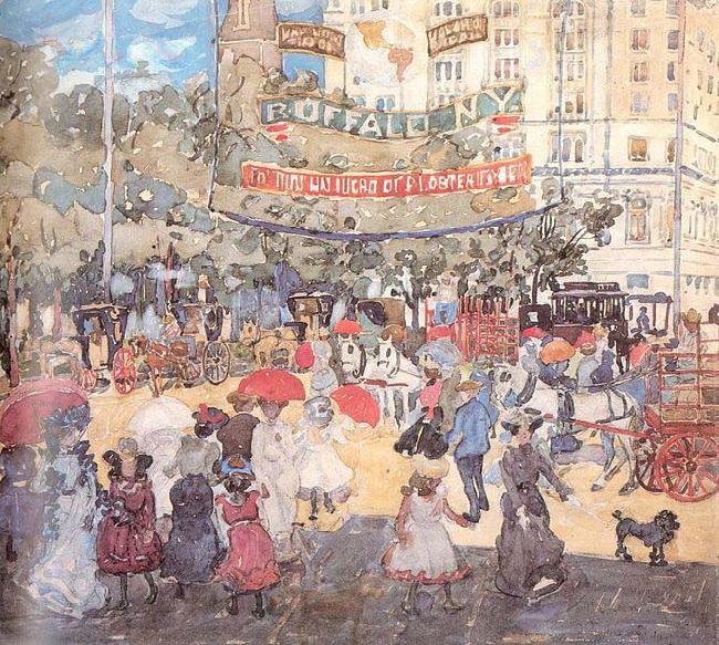 Maurice Prendergast Madison Square France oil painting art